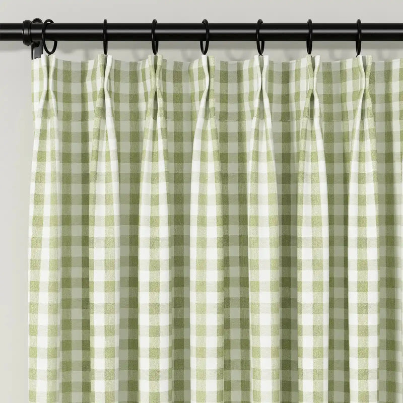 Celia Striped Plaid Curtain?-TWOPAGES