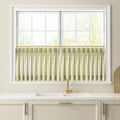 Celia Striped Plaid Cafe Curtain?-TWOPAGES