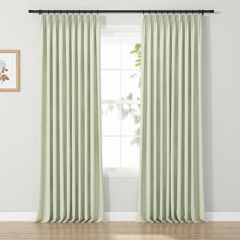 Celia Striped Plaid Curtain?-TWOPAGES