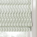 Britt Bengoechea Floral Print Linen Cotton Roman Shade Cordless?-TWOPAGES
