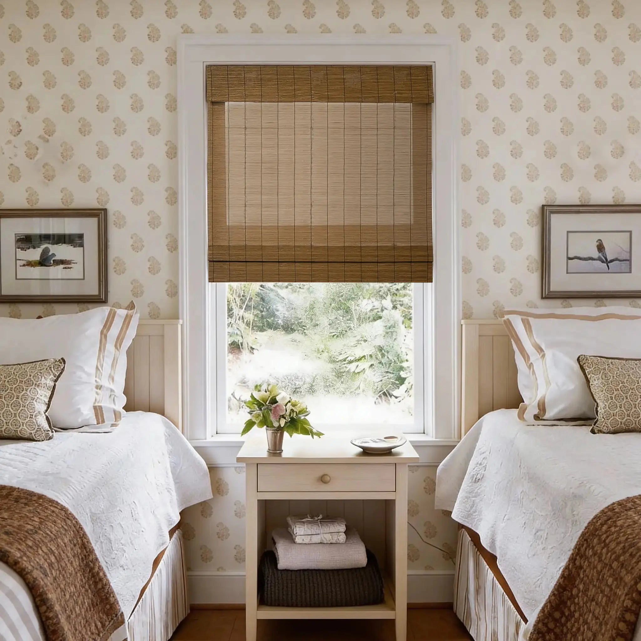 Rae Natural Pure Bamboo Woven Blinds - Series Z-?-TWOPAGES CURTAINS