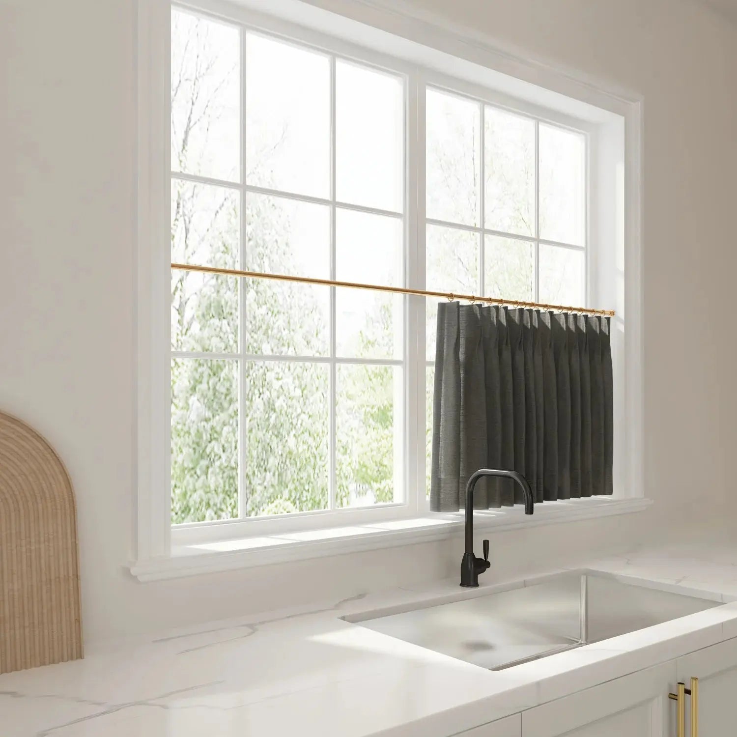 Liz Linen Pleated Cafe Curtains?-TWOPAGES