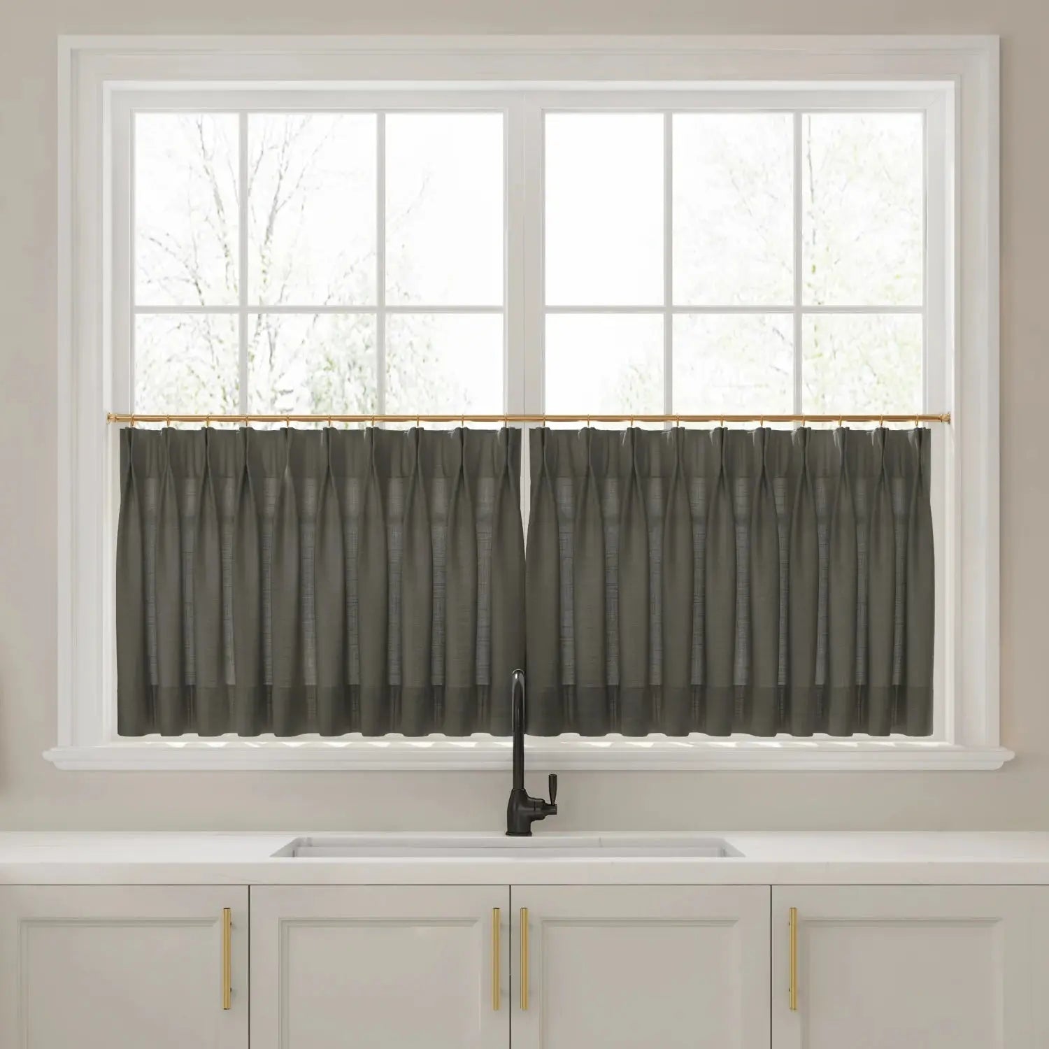 Liz Linen Pleated Cafe Curtains?-TWOPAGES
