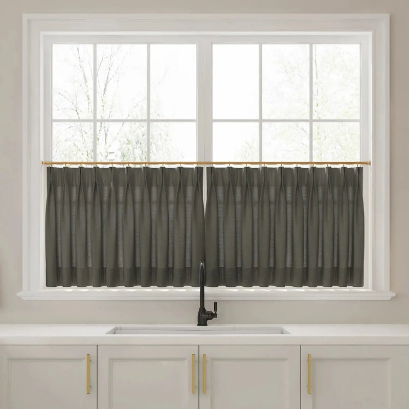 Liz Linen Pleated Cafe Curtains?-TWOPAGES