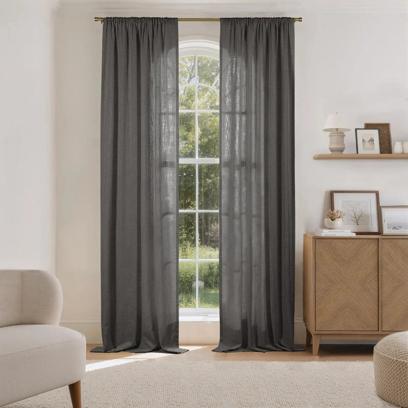 Liz Linen Drape Soft Top- -TWOPAGES