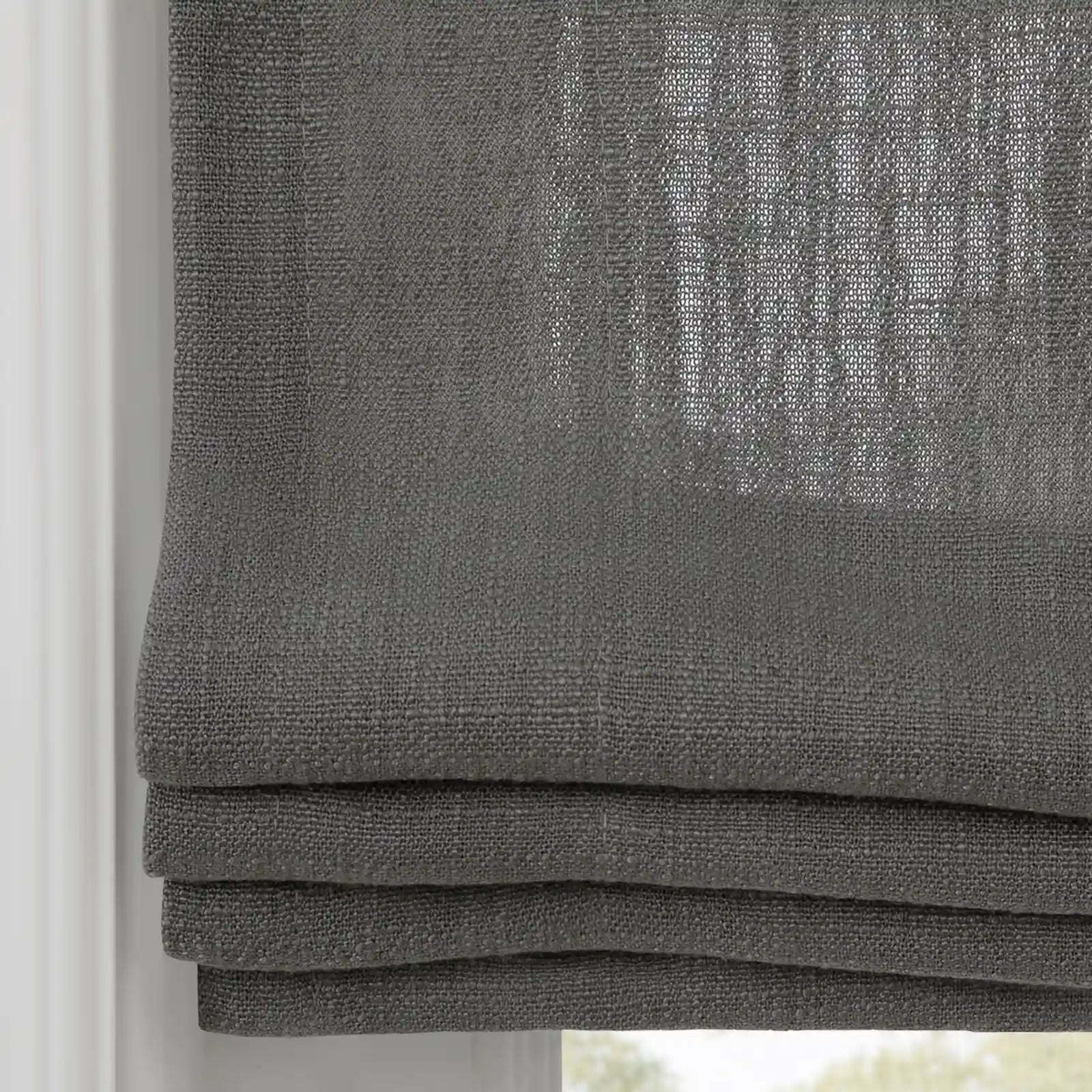 Liz Linen Flat Roman Blind Cord Lift