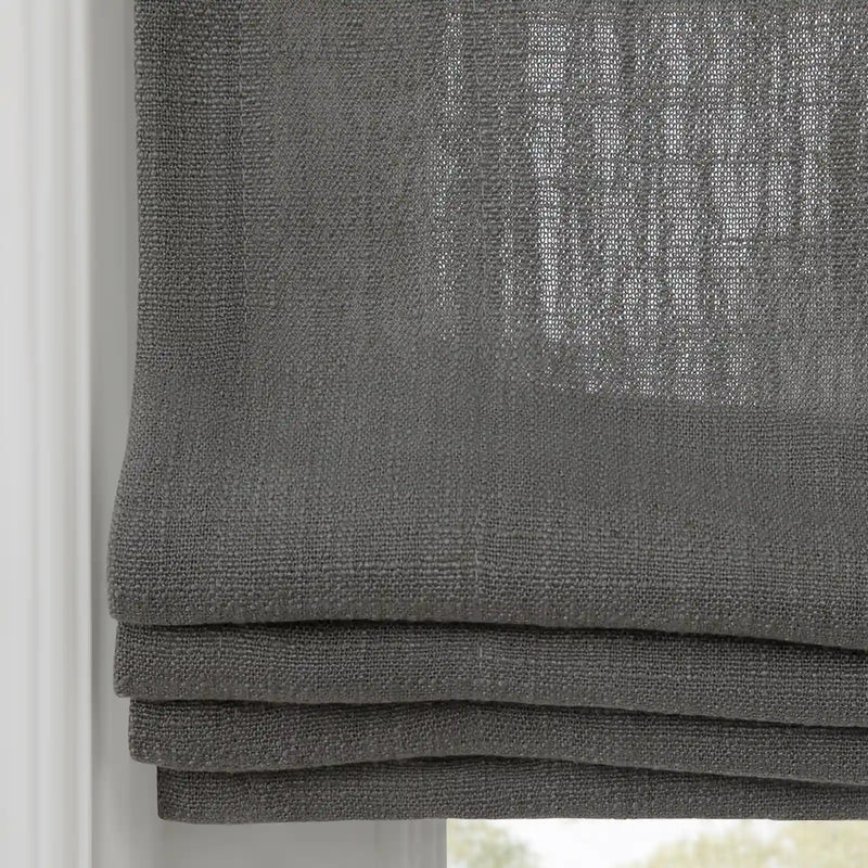 Liz Linen Flat Roman Blind Cord Lift