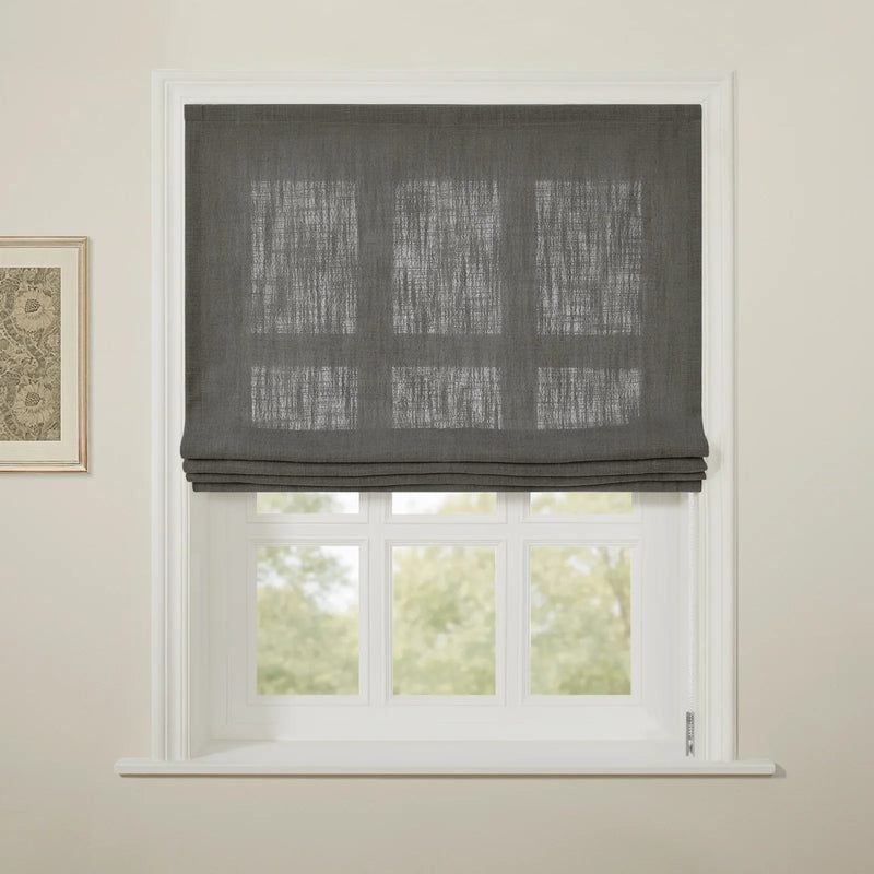 Liz Linen Flat Roman Blind Cord Lift