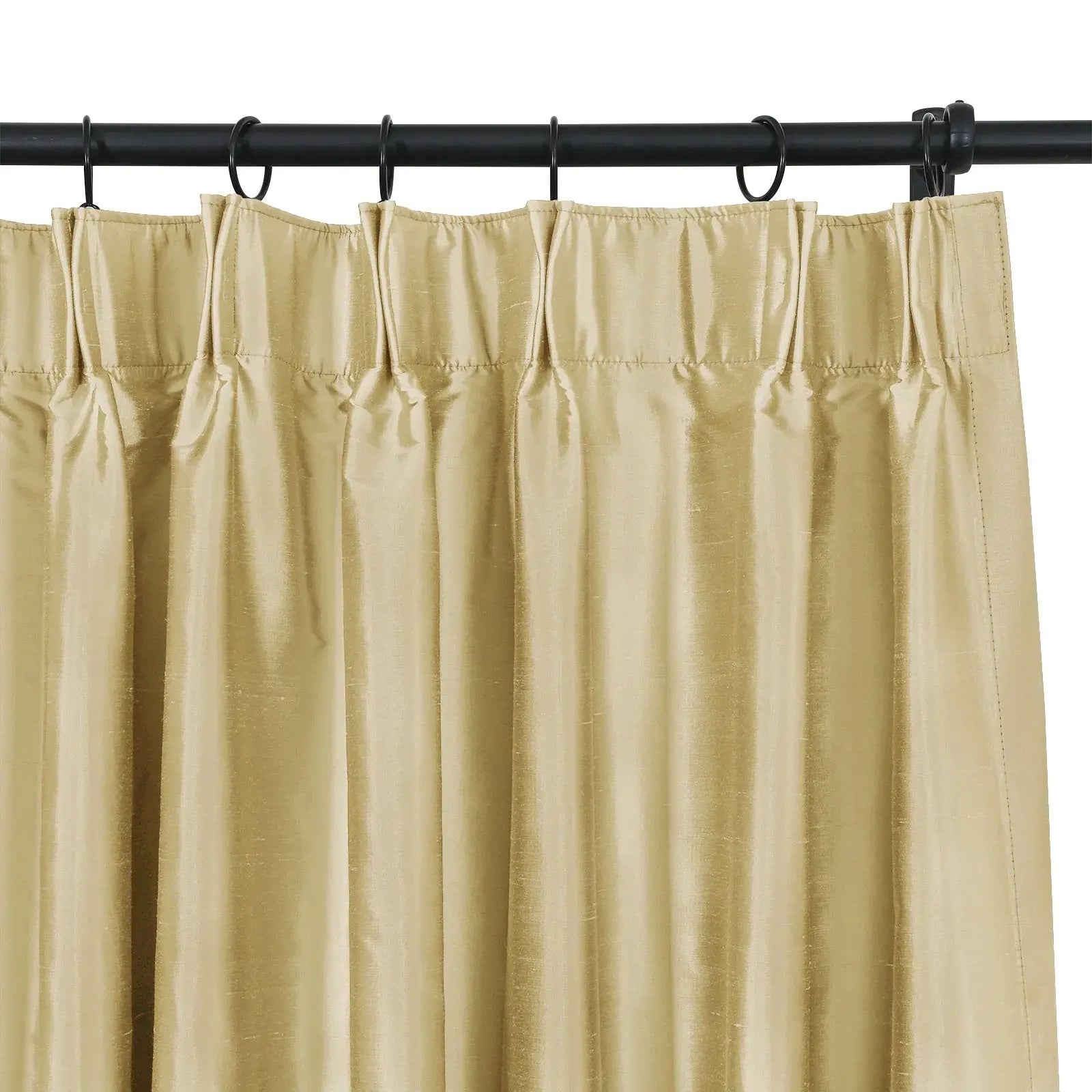 Selman Dupioni Silk Curtain Pleated?-TWOPAGES