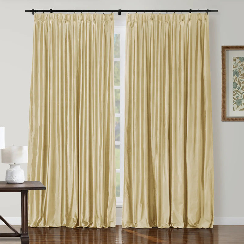 Selman Dupioni Silk Curtain Pleated TWOPAGES