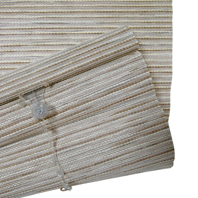Rae Natural Ramie Flax Woven Wood Blinds - Series C-?-TWOPAGES CURTAINS