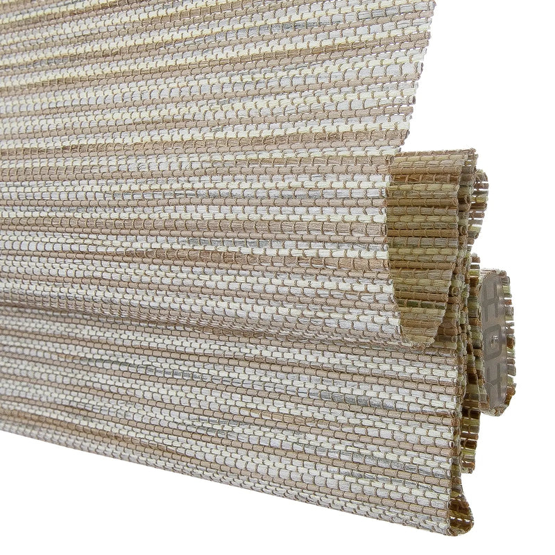 Rae Natural Ramie Flax Woven Wood Blinds - Series C-?-TWOPAGES CURTAINS