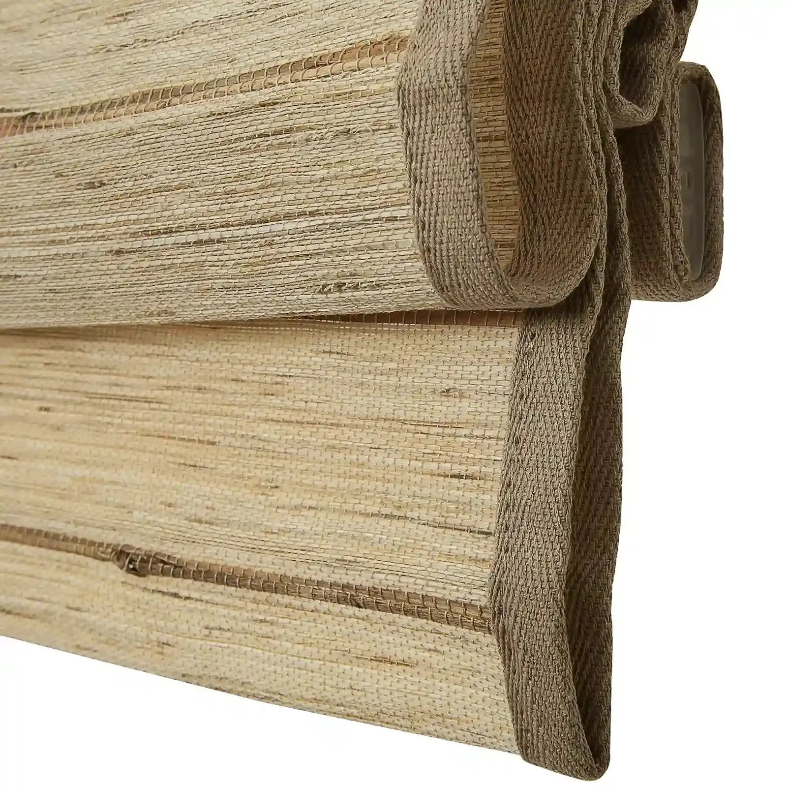 Rae Natural Ramie Jute Woven Wood Blinds - Series M?-TWOPAGES CURTAINS