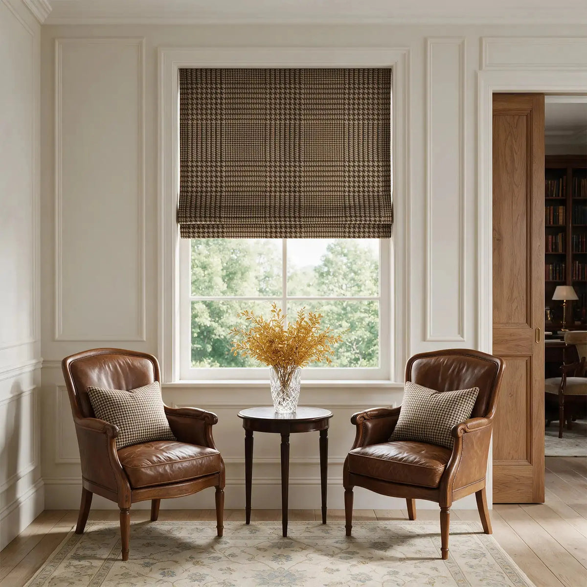 Sara Le x TWOPAGES Printed Linen Roman Blind Cordless