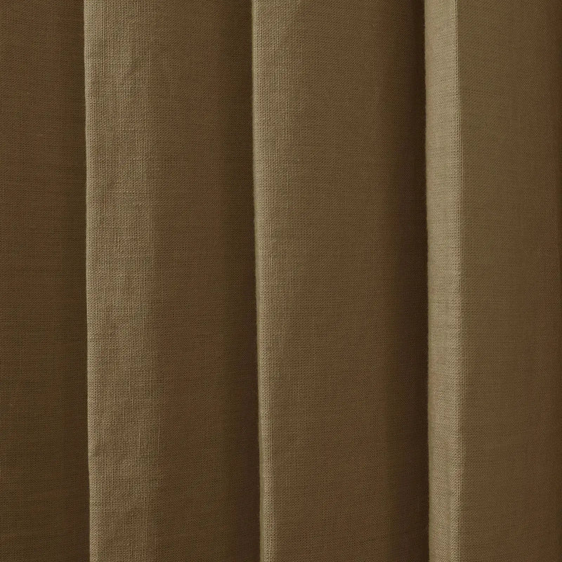 Patti Premium 100% Belgian Flax Linen Curtain Pleated- -TWOPAGES