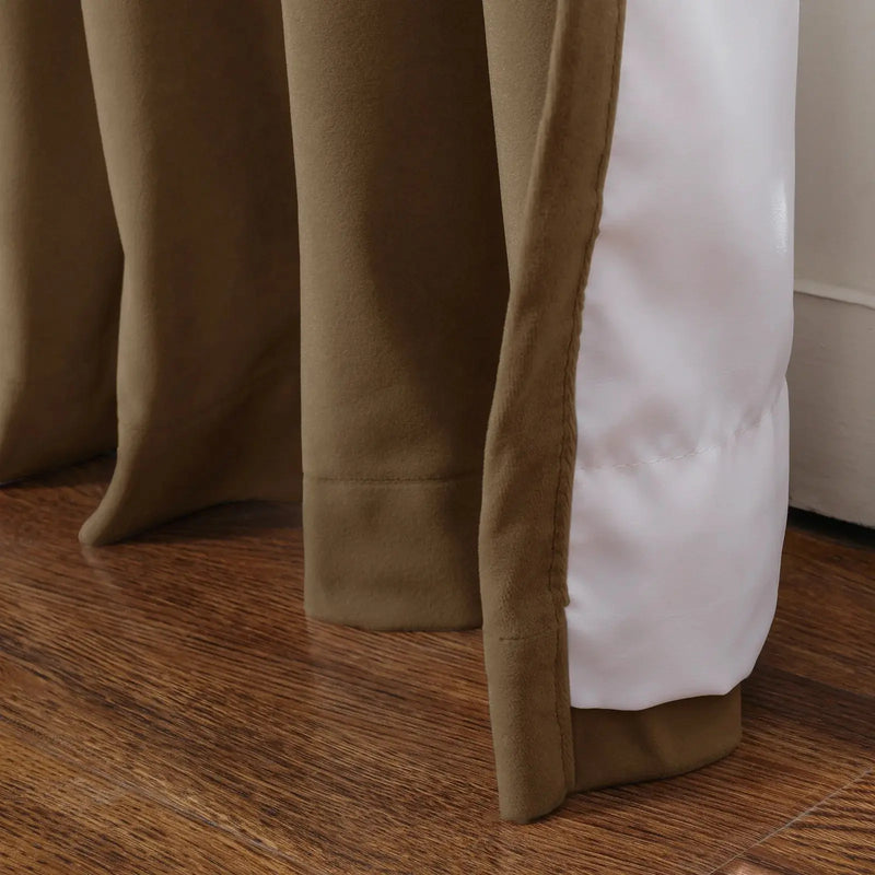 Tavis Premium Velvet Curtain Pleated-?-TWOPAGES