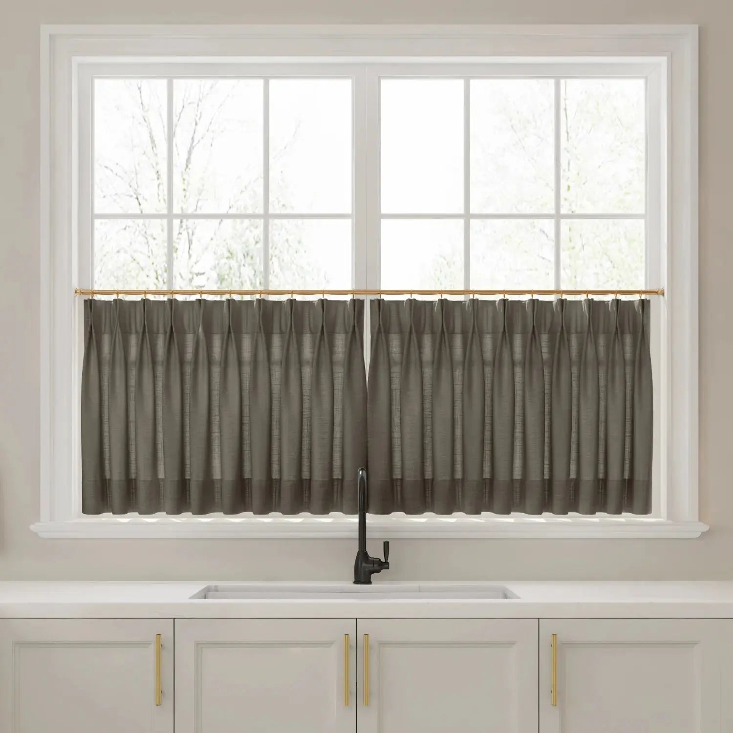 Liz Linen Pleated Cafe Curtains?-TWOPAGES