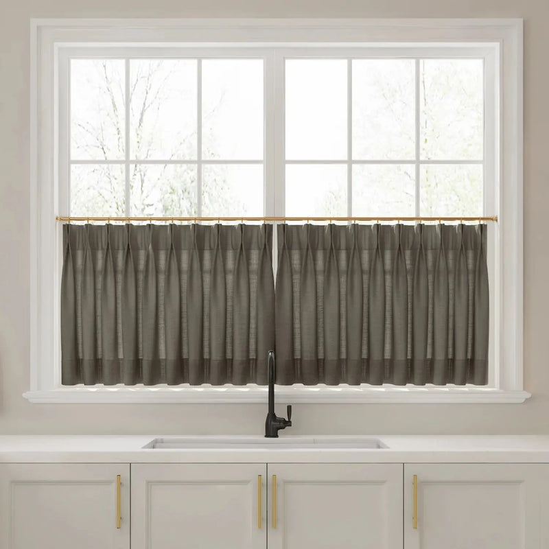 Liz Linen Pleated Cafe Curtains?-TWOPAGES