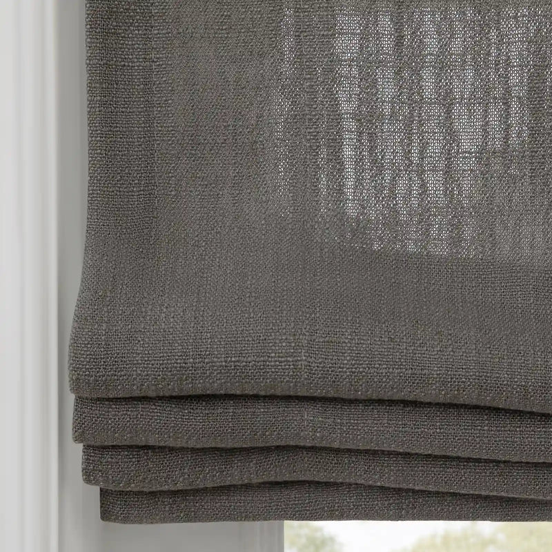 Liz Linen Flat Roman Blind Cord Lift