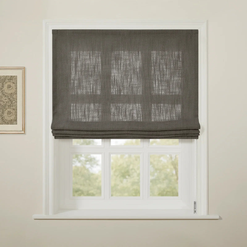 Liz Linen Flat Roman Blind Cord Lift