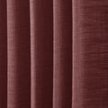 Cinnabar Liz linen curtains in a close room detail highlighting the linen texture and colour