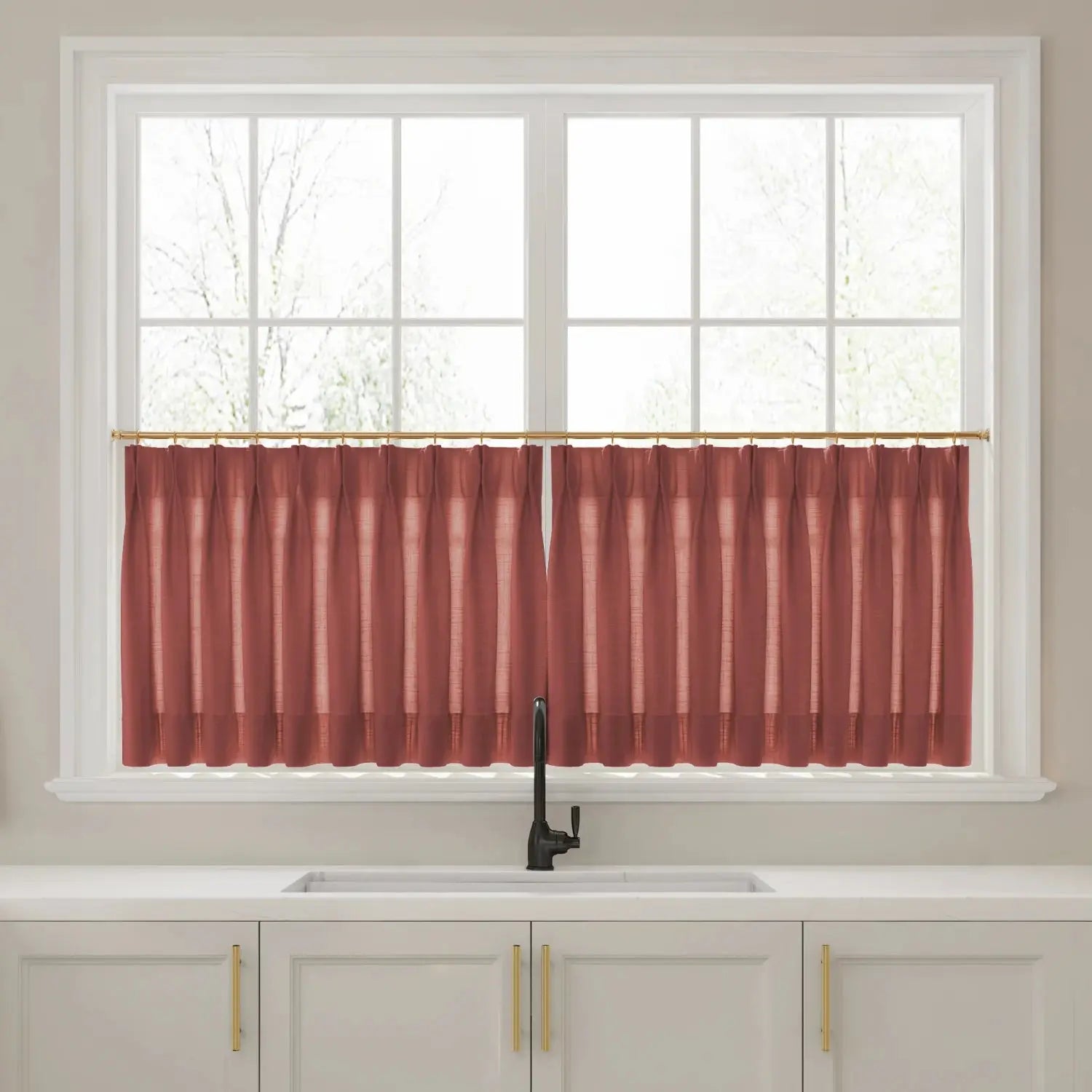 Liz Linen Pleated Cafe Curtains?-TWOPAGES