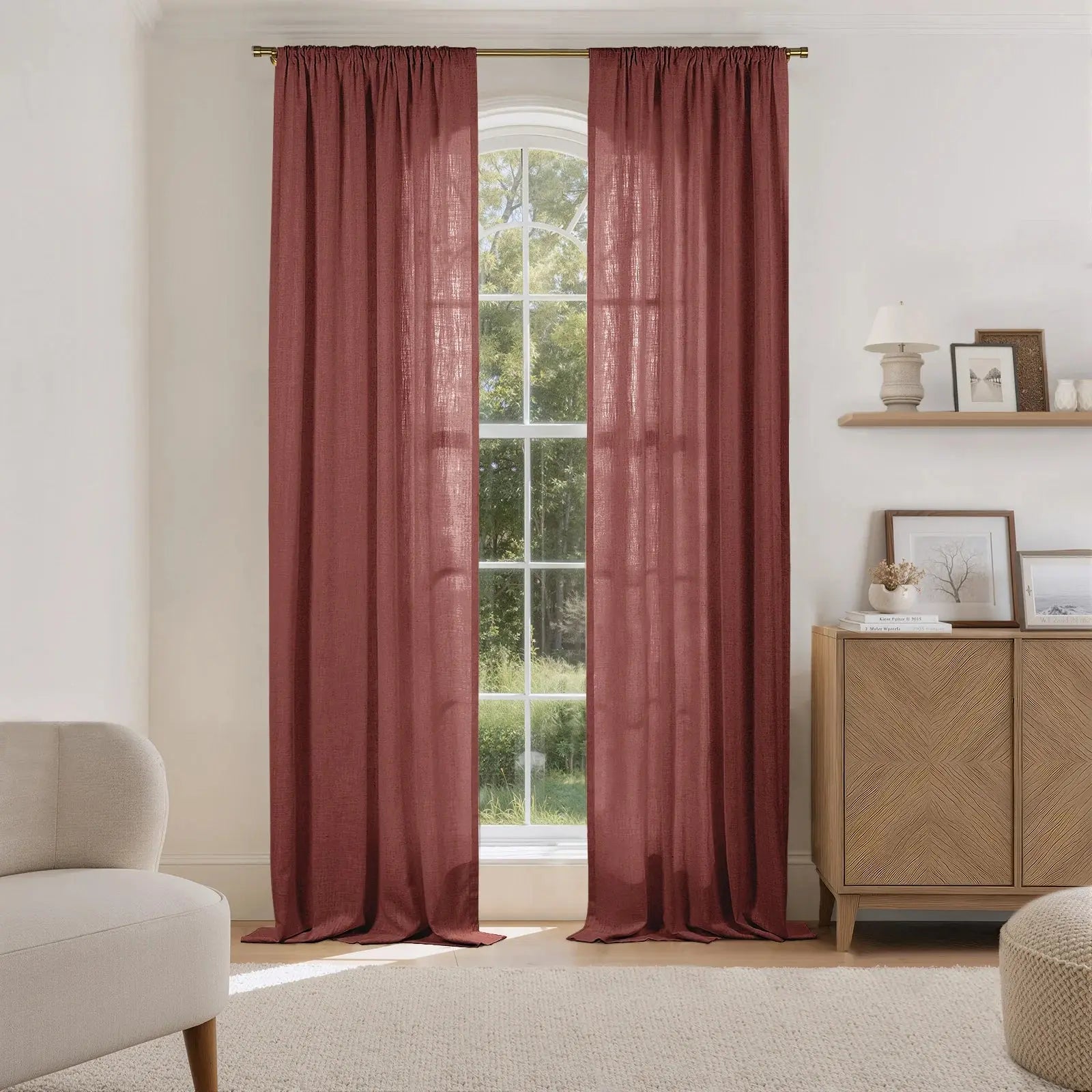 Liz Linen Drape Soft Top- -TWOPAGES