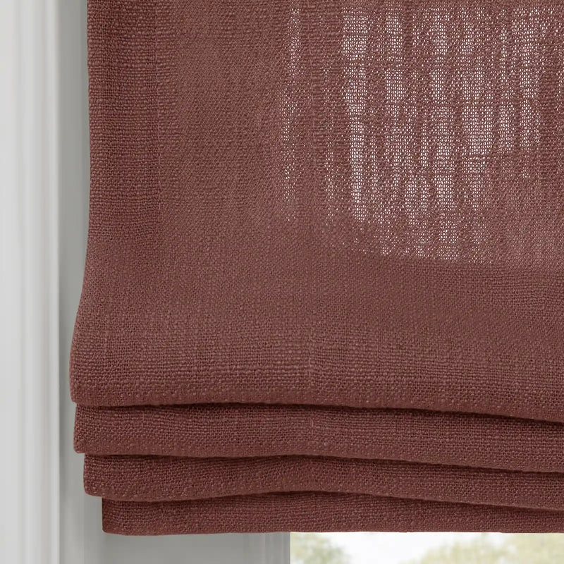 Liz Linen Flat Roman Blind Cord Lift
