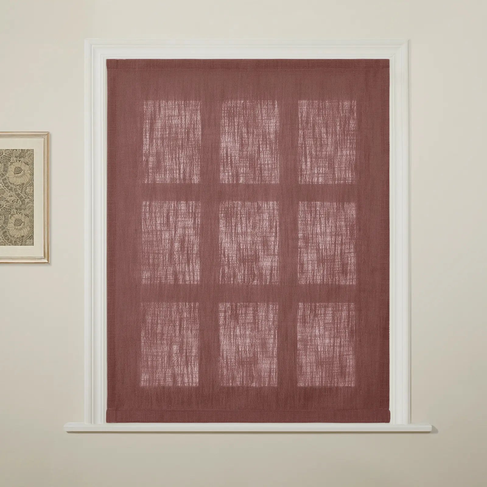 Liz Linen Flat Roman Blind Cord Lift