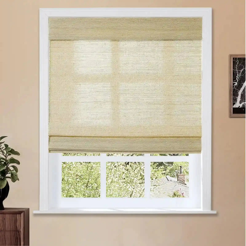 Natural Ramie Bamboo Woven Blind - Coconut?-TWOPAGES CURTAINS