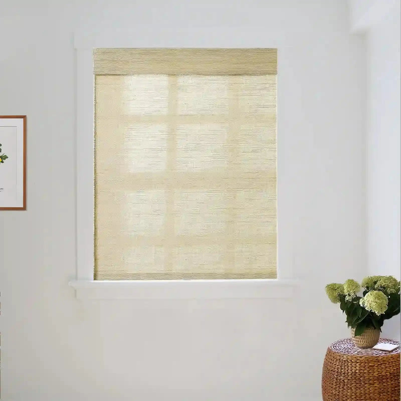 Natural Ramie Bamboo Woven Blind - Coconut?-TWOPAGES CURTAINS
