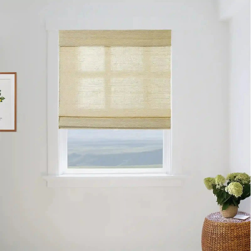 Natural Ramie Bamboo Woven Blind - Coconut?-TWOPAGES CURTAINS