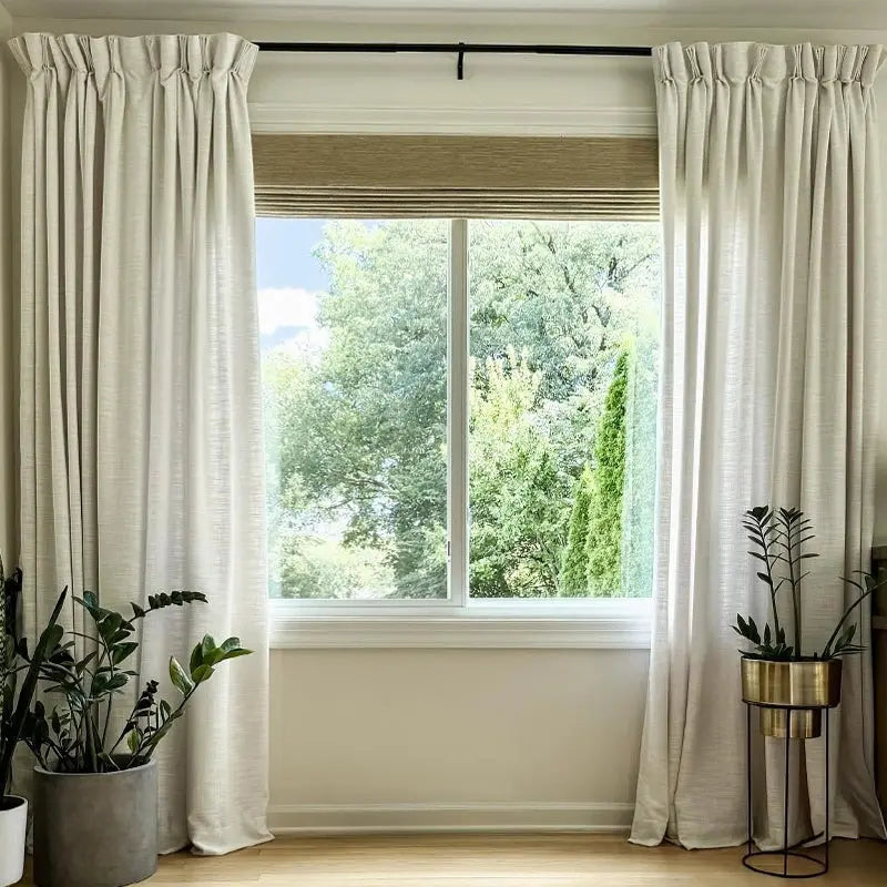 Natural Ramie Bamboo Woven Blind - Coconut?-TWOPAGES CURTAINS