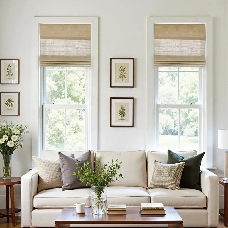 Natural Ramie Bamboo Woven Blind - Coconut?-TWOPAGES CURTAINS