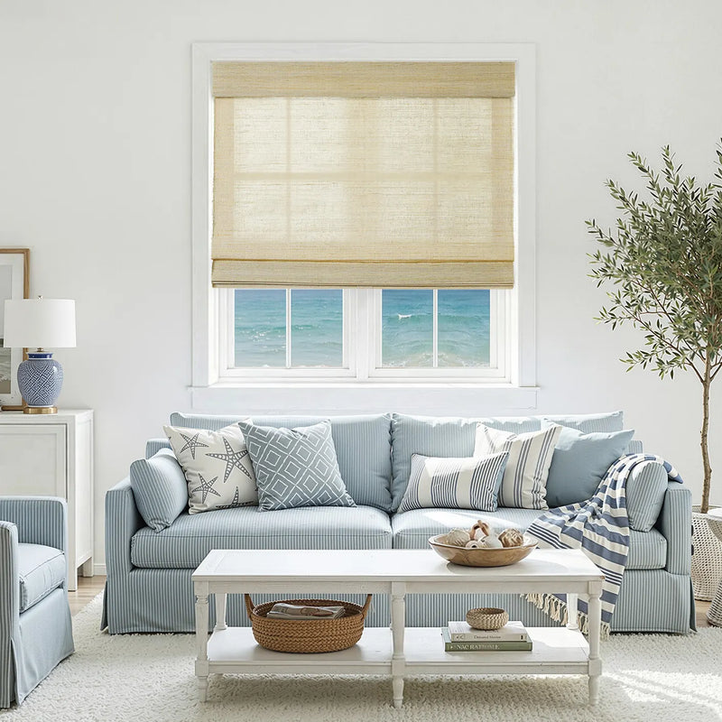 Lay Natural Ramie Bamboo Woven Blind - Coconut-?-TWOPAGES CURTAINS
