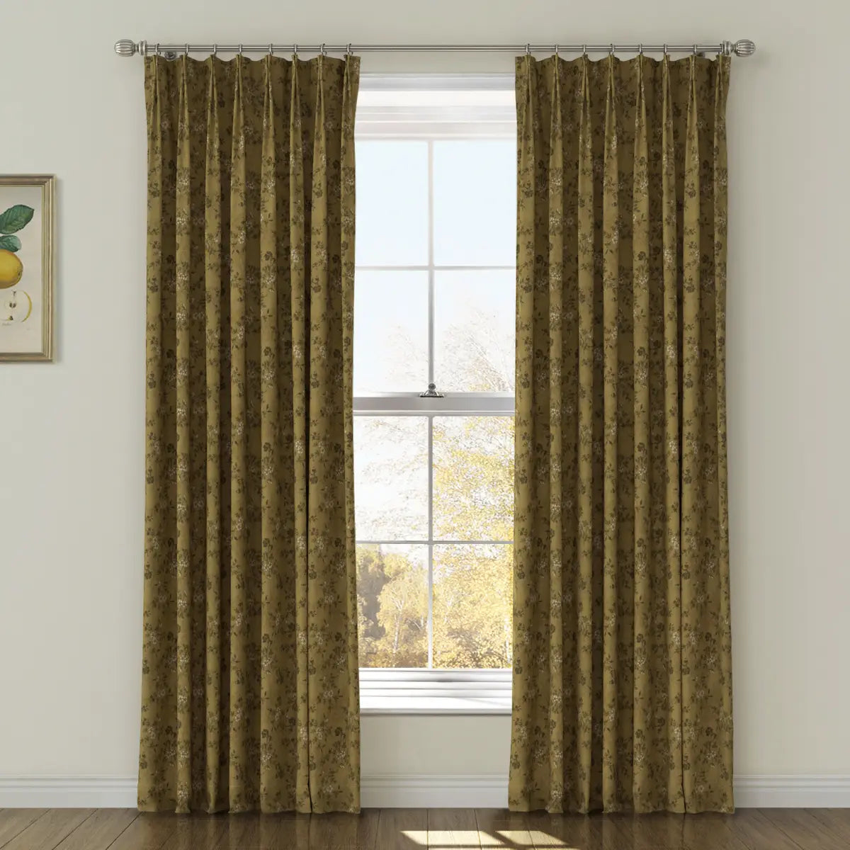 Sara Le Print Linen Drapery Pleated TWOPAGES