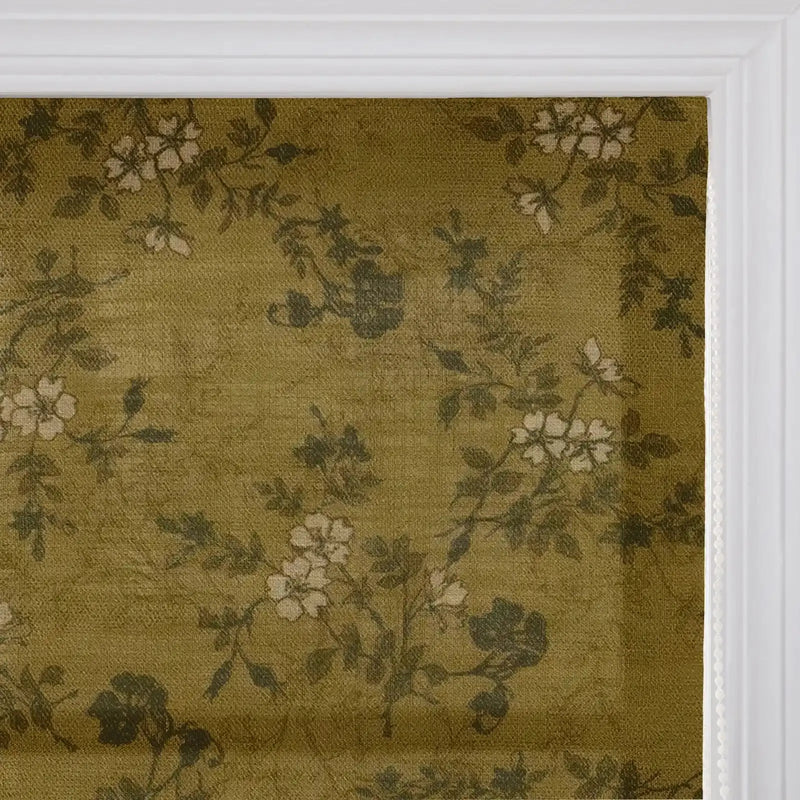 Sara Le Printed Roman Shade Cord Lift -TWOPAGES