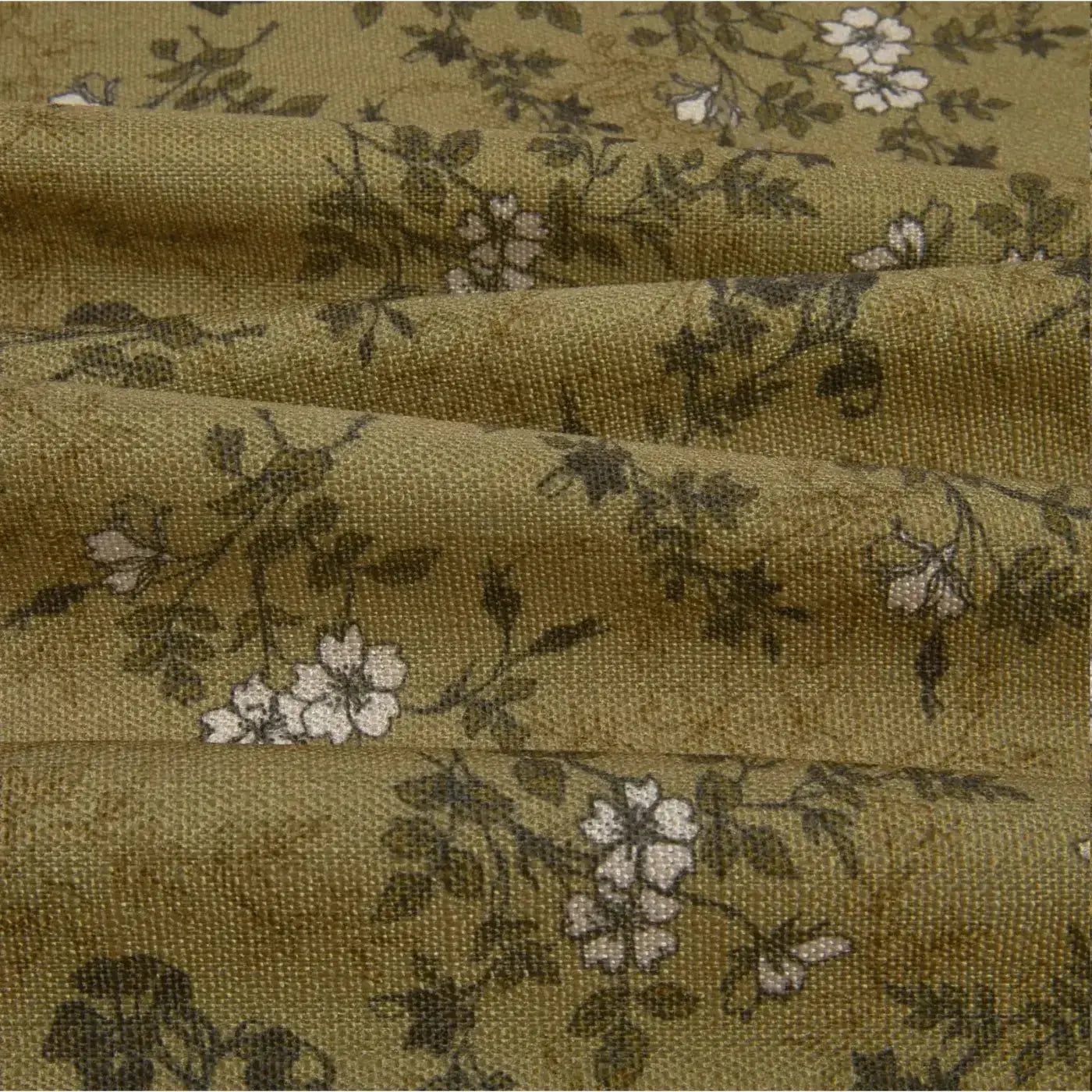Sara Le Print Linen Pleated Cafe Curtains?-TWOPAGES