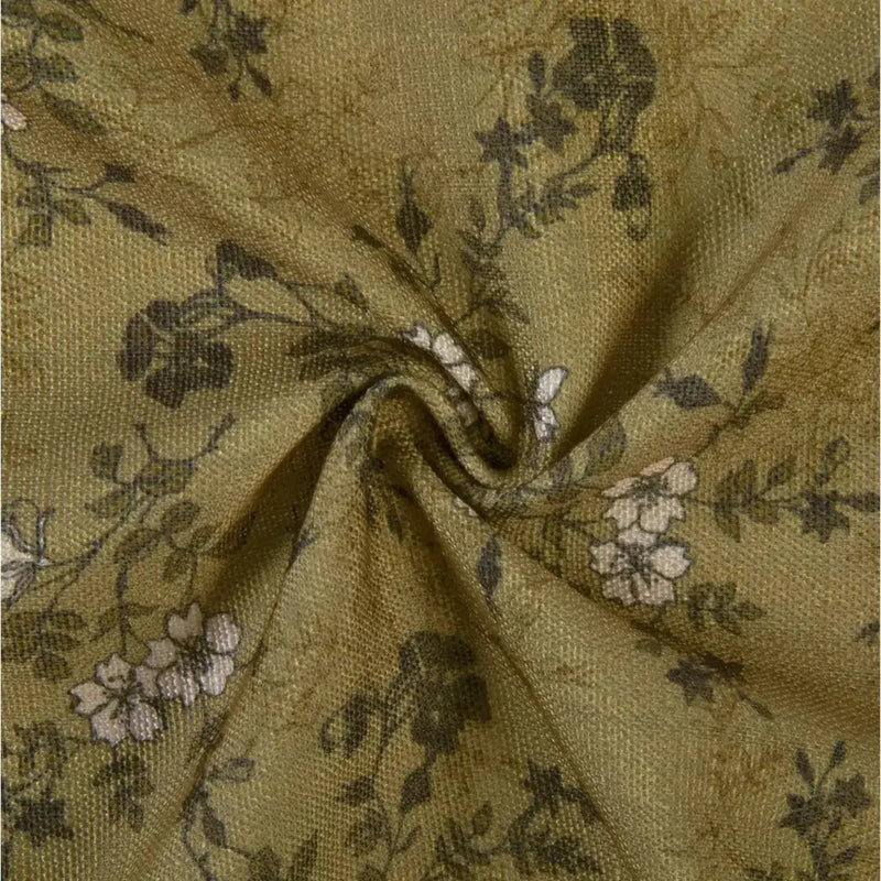Sara Le Print Linen Pleated Cafe Curtains?-TWOPAGES