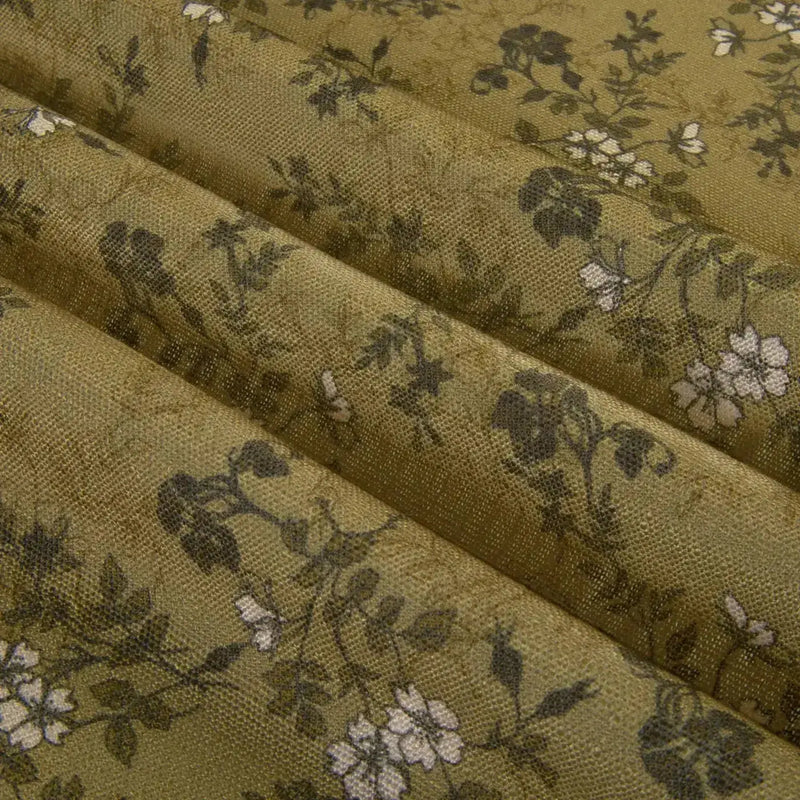Sara Le Print Linen Pleated Cafe Curtains?-TWOPAGES