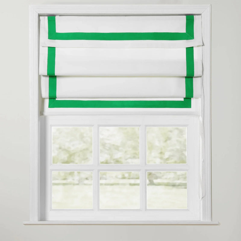 Tyrone Roman Shade with Border Cord Lift TWOPAGES