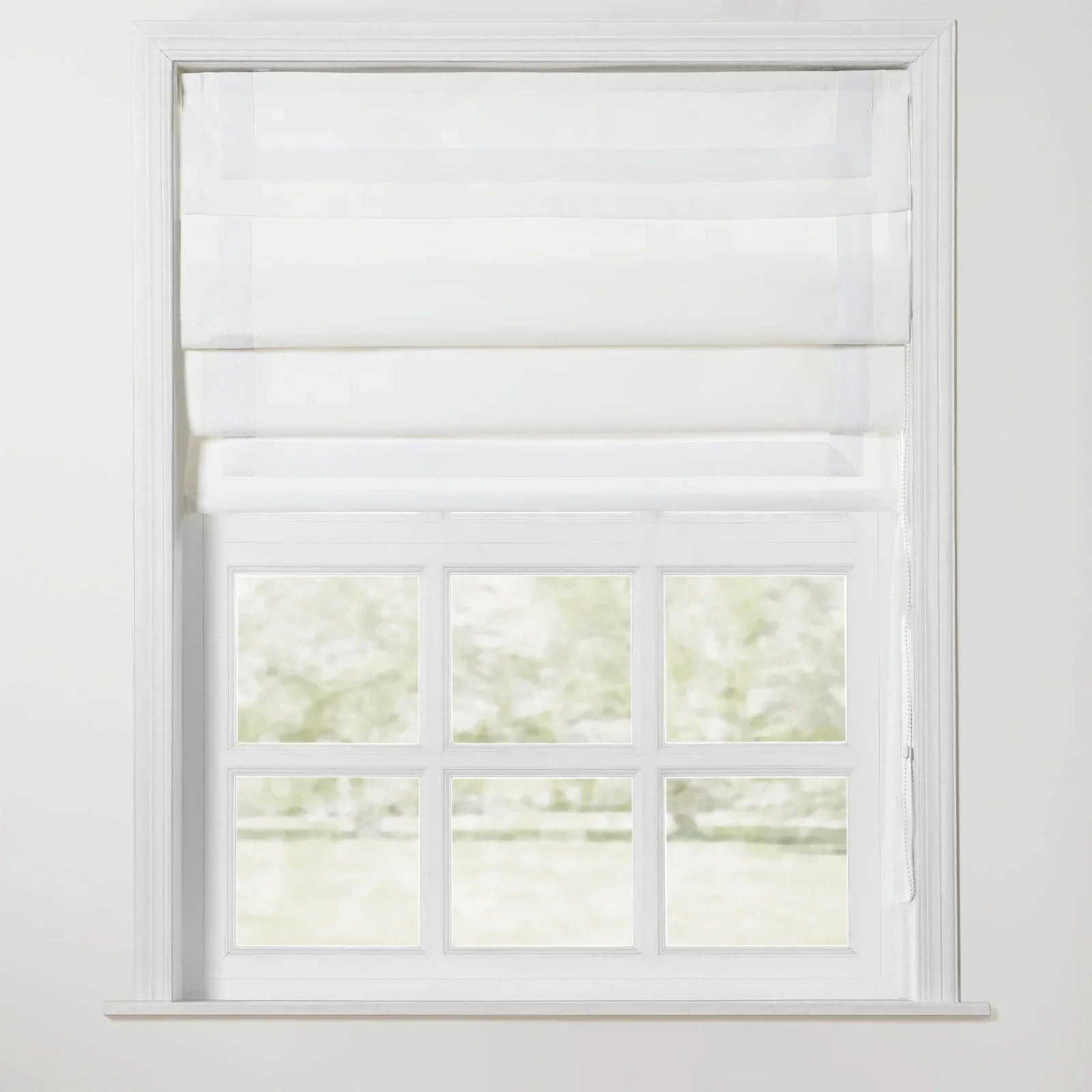 Tyrone Roman Shade with Border Cord Lift TWOPAGES
