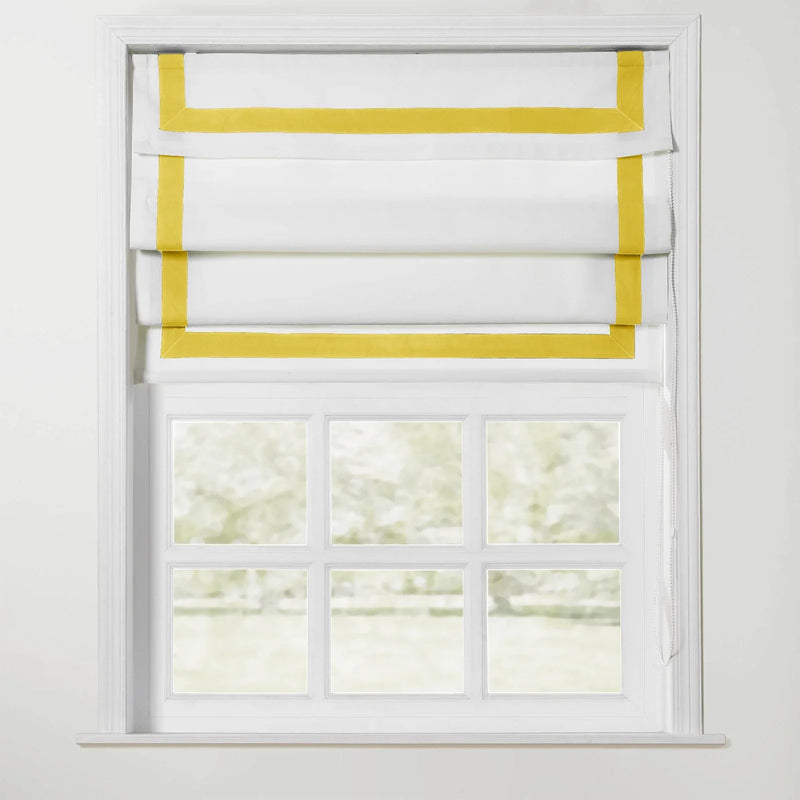 Tyrone Roman Shade with Border Cord Lift TWOPAGES