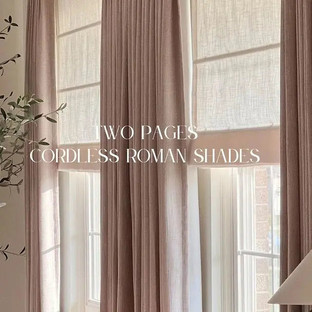 Liz Linen Roman Shade Cordless TWOPAGES