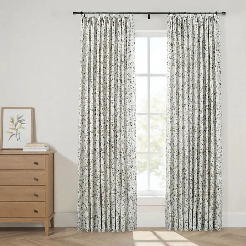 Sara Le Print Linen Drapery Pleated?-TWOPAGES