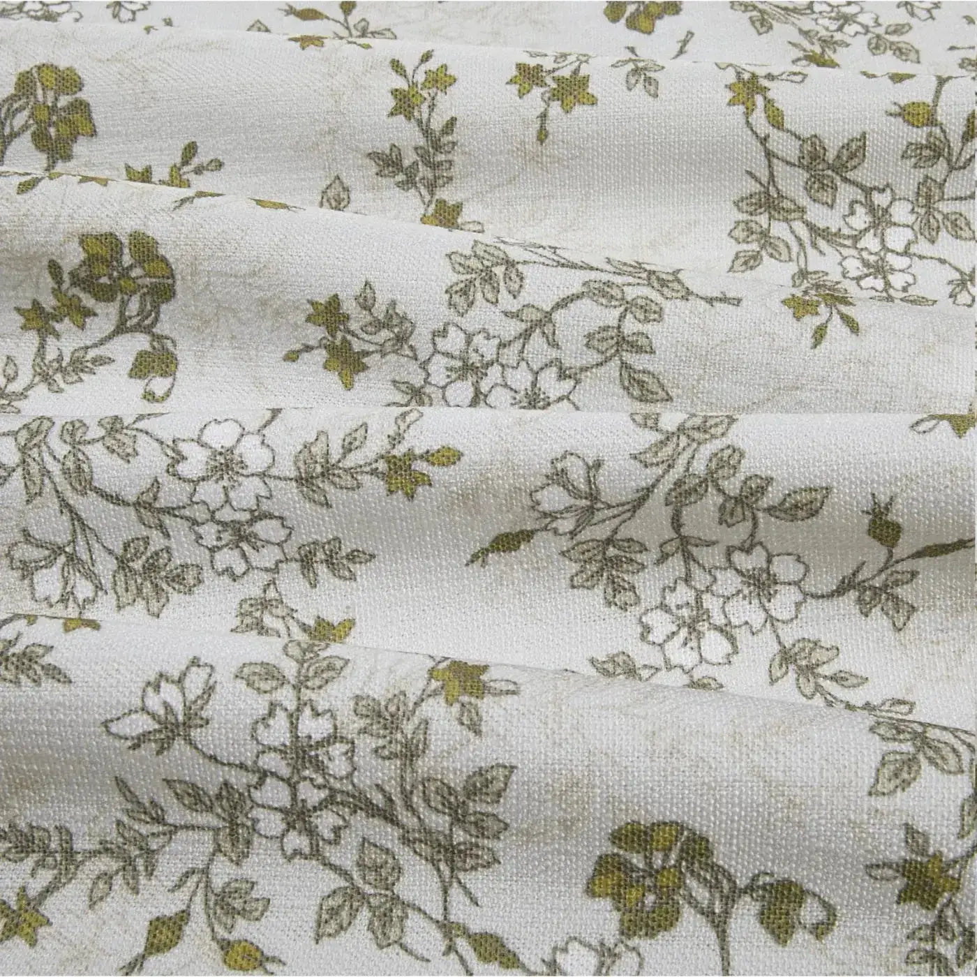 Sara Le Print Linen Pleated Cafe Curtains?-TWOPAGES