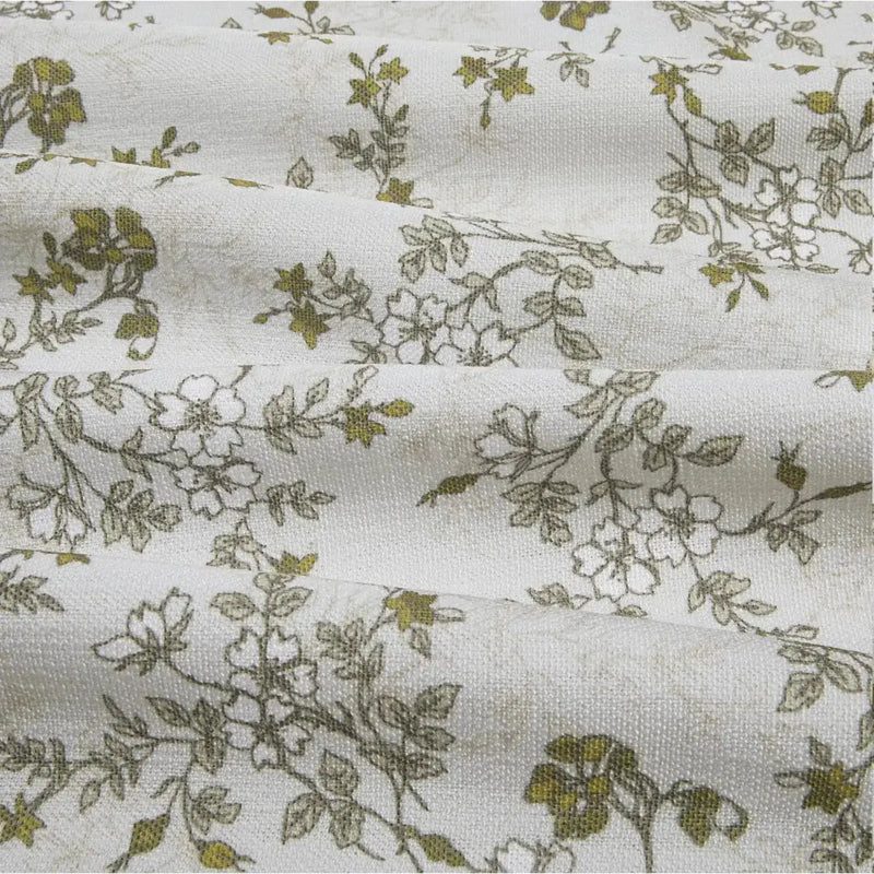 Sara Le Print Linen Pleated Cafe Curtains?-TWOPAGES