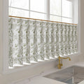 Sara Le Print Linen Pleated Cafe Curtains?-TWOPAGES