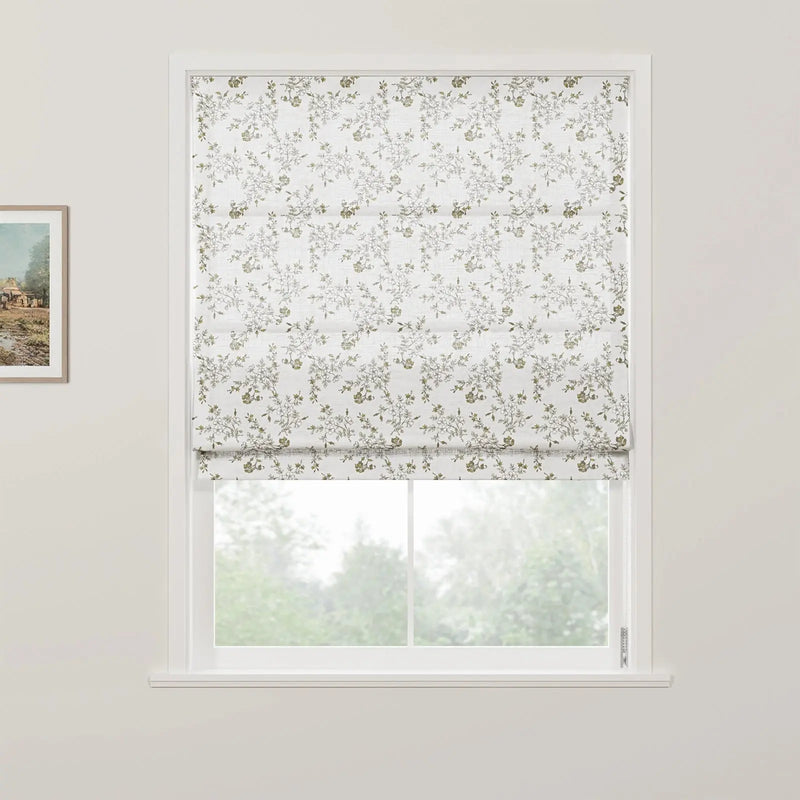 Sara Le Printed Roman Shade Cord Lift- -TWOPAGES