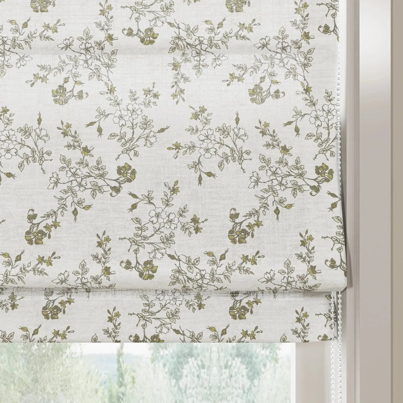 Sara Le Printed Roman Shade Cord Lift- -TWOPAGES